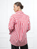 Charlie Wide Stripe Shirt - Red