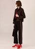 Cassidy Track Pant - Black/Chocolate