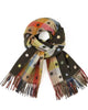 Spotty Dotty Reversible Scarf - Olive Green