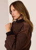 Cassidy Varsity Jacket - Chocolate