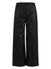 Ankle Length Leather Pants - Black