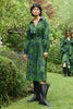 Winterful Dress - Green Floral