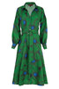 Winterful Dress - Green Floral