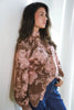 High Society Blouse - Pink/Brown