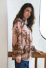 High Society Blouse - Pink/Brown