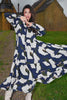 Sun & The Swoon Dress - Navy Blooms