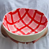 Noss and Co Small Bowl - Pink & Red Gingham