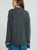 Contrast Stitch Sweater - Charcoal