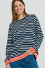 Tyra Sweat - Navy/White Stripe