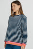 Tyra Sweat - Navy/White Stripe