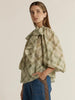 Eve Pussybow Blouse - Moss Green