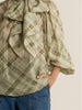 Eve Pussybow Blouse - Moss Green