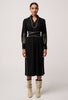 Edith embroidered Column Dress - Black