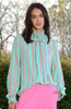 Pretty Tied Up Blouse - Candy Stripe