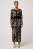 Wanderer Merino Wool Knit Dress - Floral Deco