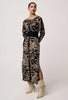 Wanderer Merino Wool Knit Dress - Floral Deco
