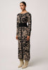 Wanderer Merino Wool Knit Dress - Floral Deco