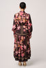 Adine Linen Printed Maxi - Obsidan Bloom