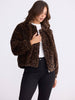 Alya Fur Jacket - Brown Leopard