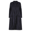 Windbreaker Pleated Coat - Navy