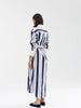 Buddy Shirt Dress - Royal Stripe