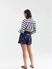 Celina Blouse - Royal Stripe