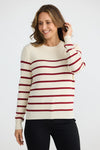 Cleo Knit - Berry Stripe