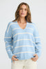 Hallie Knit - Blue Stripe