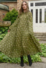 Blurred Lines Dress - Pink/Green Spots