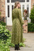 Blurred Lines Dress - Pink/Green Spots