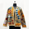 Velvet Embroidery Sujani Jacket - Tan