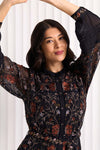 Stitchuation Dress - Black Embroidery