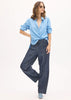 Muhle Denim Barrel Pant - Dark Wash