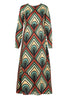 Zip It Low Dress - Geo
