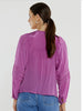 Nic Trim Blouse - Fuschia
