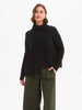 Roll Hem Pocket Knit - Black