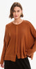 Boxy Rib Sleeve Knit - Amberstone