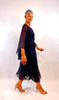 Sheer Cape Dress - Navy