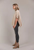 Long Line Boiled Wool Coat - Oatmeal