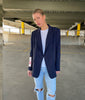 Arm Patch Blazer - Navy/Red/ White