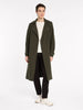 Boiled Wool Moto Coat - Khaki