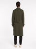 Boiled Wool Moto Coat - Khaki