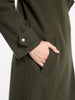 Boiled Wool Moto Coat - Khaki