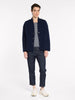 Boiled Wool Jacket - Navy