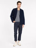 Boiled Wool Jacket - Navy