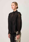 Sevilla Lace Detail Shirt - Onyx