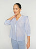 Debby Stripe Shirt  - Brunnera Blue