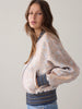 Jacquard Bomber Jacket - Soft Blue