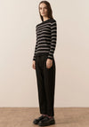 Scarlett Striped Knit - Black/White