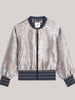 Jacquard Bomber Jacket - Soft Blue